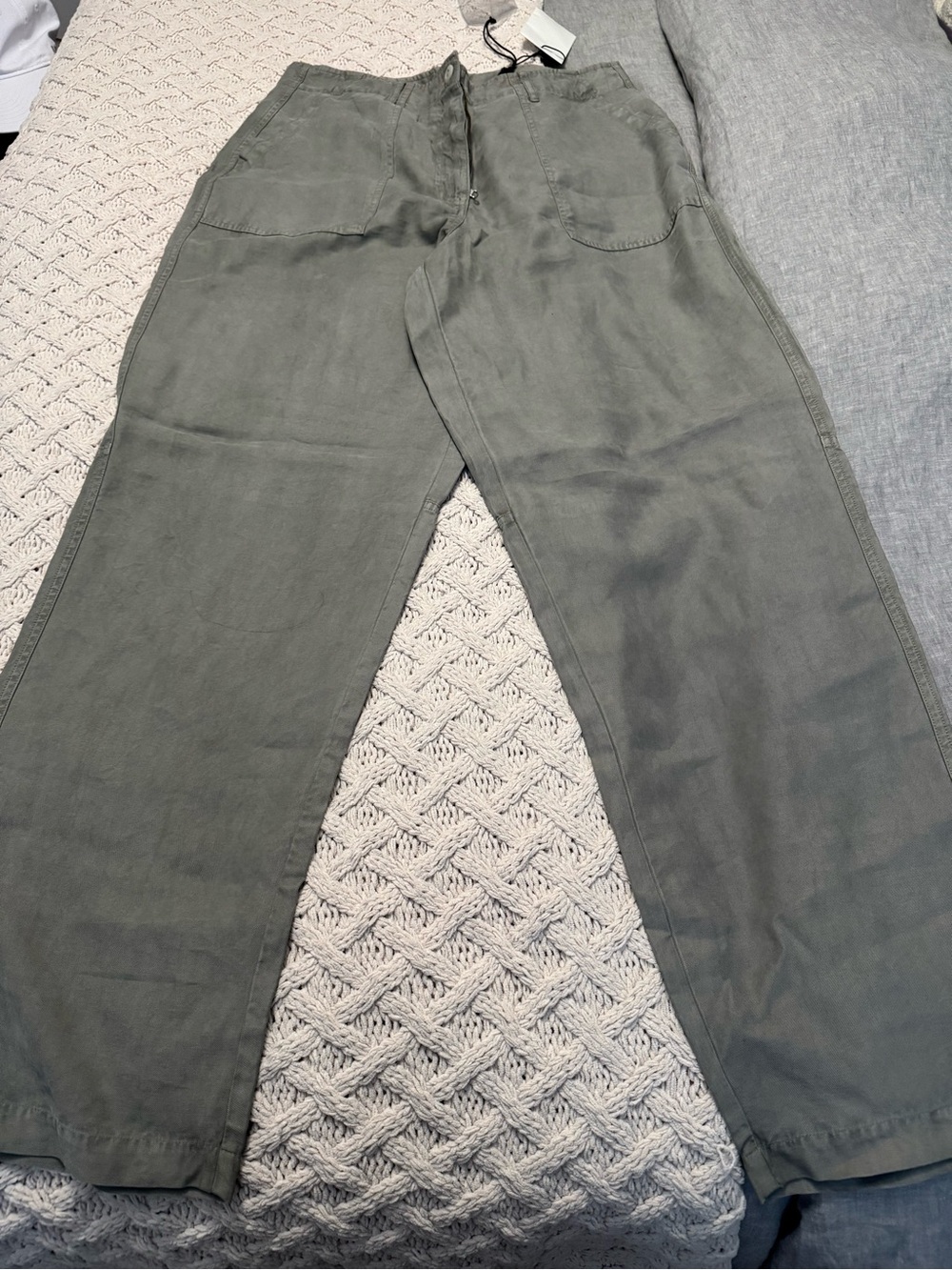 Kith Women’s Washed Olive Utility Wide-Leg Pants